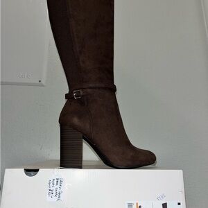 Lauren Conrad Brown Suede Knee-High Boots